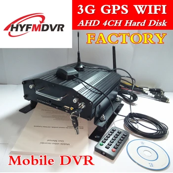 

4-Channel 3G Car Video Recorder Remote Monitoring System Using H.264 Algorithm Car DVR Factory GPS Positioning WIFI Source Facto
