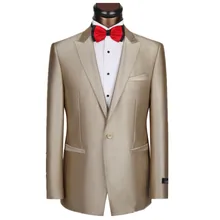 Homme Бестселлер костюмы куртки шафера шампанского типа пиджак для жениха мужские s смокинг мужской костюм тонкий пальто на заказ