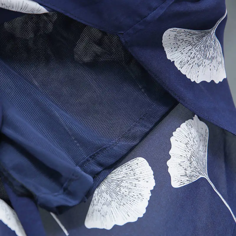 Женская блузка плюс размер 5XL свободные женские топы и блузки с круглым вырезом шифоновая рубашка с принтом летняя блузка