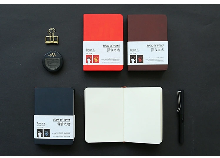 Новая креативная Корейская Канцелярия пустая кожаная записная книжка с защитой от сенсорного изменения цвета A5 A6 Блокнот для рисования дневник планировщик записная книжка