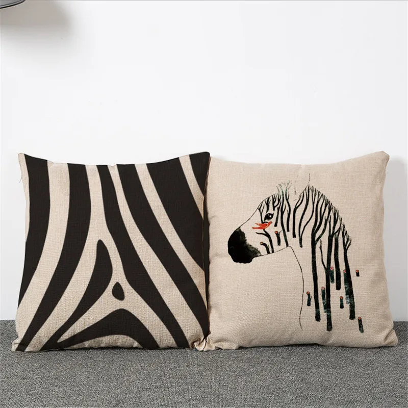 45*45cm zebra cushion cover Decorative Cushion Covers for Sofa Car