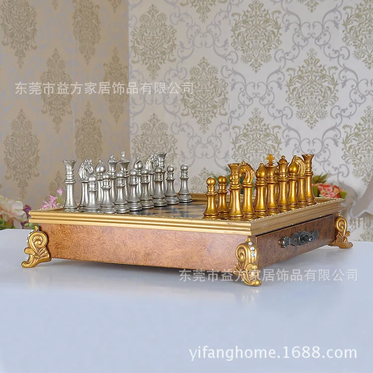

Chess full set of luxury business gift gifts model room Decoration three color options