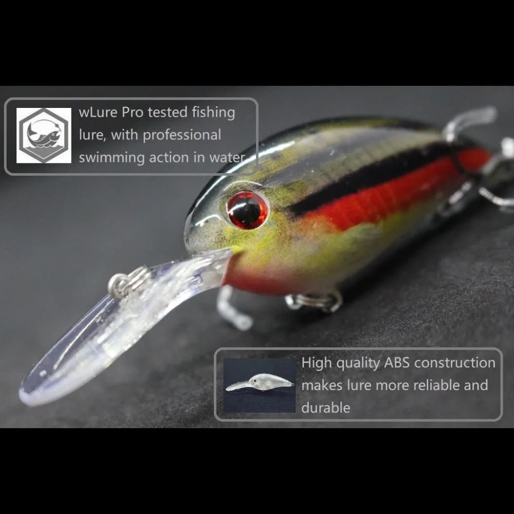 WLure 14.2g 10.2 سنتيمتر Crankbait Jerkbait RealSkin اللوحة بطيئة العائمة واسعة تمايل الصلب الطعم الصيد إغراء جودة السنانير HC55 WLure 14.2g 10.2 سنتيمتر Crankbait Jerkbait RealSkin اللوحة بطيئة العائمة واسعة تمايل الصلب الطعم الصيد إغراء جودة السنانير HC55