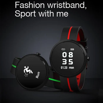 

Multi Funtion Fitness Tracker Support Blood Pressure Heart Rate Sleep Monitoring Smart band for Android ios Sports Fitness