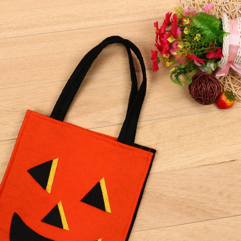 أنيق هالوين الاطفال الخفافيش حقيبة الشيطان حقيبة الاطفال الحلوى يد دلو الأطفال أشتات الوجبات الخفيفة الحلوى أكياس الحاويات الجملة A80