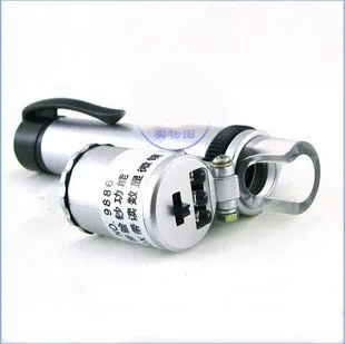 

60X portable pen type microscope with scale LED light violet detector