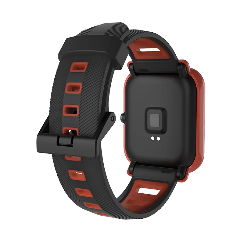 Mijobs силиконовый спортивный ремешок на запястье ремешок для Xiaomi Amazfit Bip умные часы для Xiaomi Amazfit Stratos 2 темп Ремешок Браслет Correa
