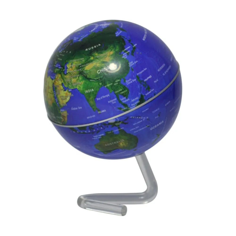 Дюймов 4 дюймов вращение Магнитный вращающийся глобус Летающий Глобус земля батарея питание Настольный глобус Карта мира для домашнего