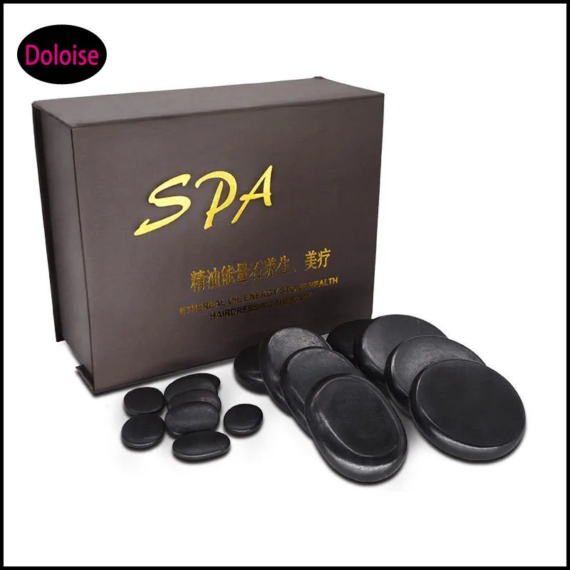Красота салон Use16pcs/комплект лавы Natural Energy каменный массаж установить горячие спа