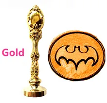Vintage Bat Custom Picture Logo Luxury Wax Seal Sealing Stamp Brass Peacock Metal Handle Gift Set