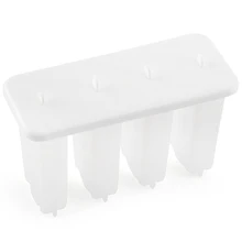 4 ячейки форма для мороженого Пластиковая форма для изготовления мороженого Форма для мороженого леденец форма лоток сковорода инструмент Diy пресс-формы леденец S