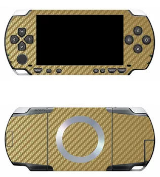 

Golden Carbon Fiber Vinyl Skin Sticker Protector for Sony PSP 1000 skins Stickers for PSP1000