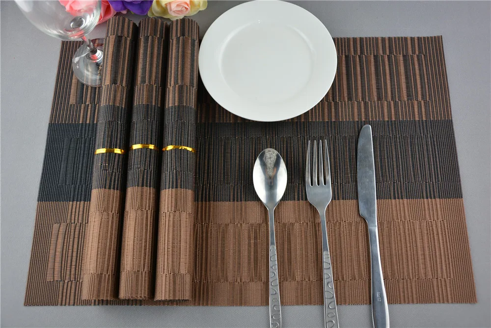 4 قطعة/الوحدة الوقايات الأوروبي نمط أكل حصيرة اختياري الراقية قطع قماش توضع تحت الأغراض المختلفة مصنوعة من الكلوريد متعدد الفينيل طاولة طعام... 4 قطعة/الوحدة الوقايات الأوروبي نمط أكل حصيرة اختياري الراقية قطع قماش توضع تحت الأغراض المختلفة مصنوعة من الكلوريد متعدد الفينيل طاولة طعام...