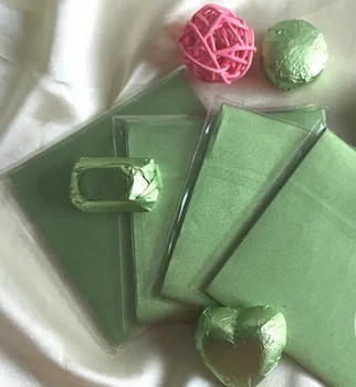 

5000pcs 10cm*10cm New colors light green tin foil paper for wrapping Chocolate drops or candies