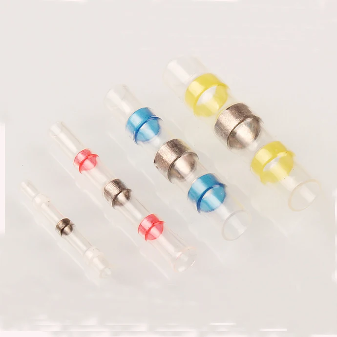 

5/10/20/30PCSSet Heat Shrink Wire Connectors Solder Sleeves Waterproof Fast Butt Terminals Terminator Electrical Electrician SST