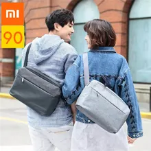 Xiaomi 90 простой город Messager сумка/сумка большая емкость Повседневная через плечо водонепроницаемые Рюкзаки для мальчиков девочек мужчин женщин