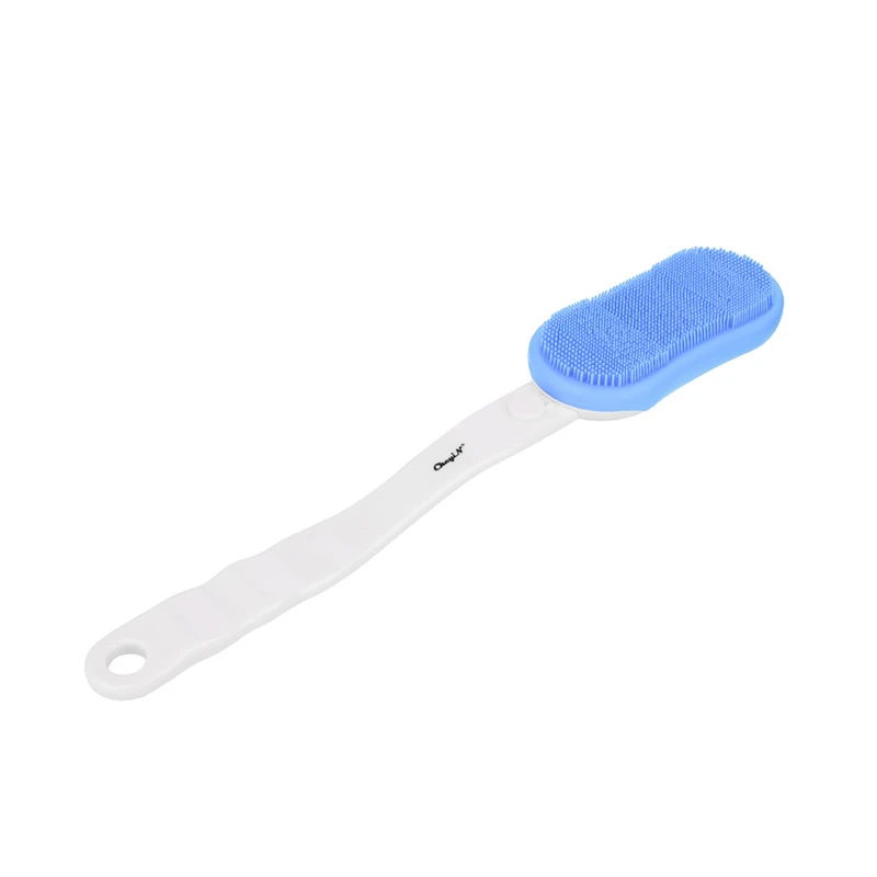 USB Rechargeable Sonic Silicone Facial Cleansing Brush Long Handle Massage Brush Bath Shower Brush Exfoliation Acne Removal 35