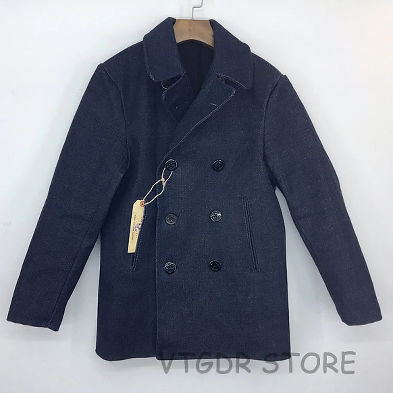 mens denim peacoat