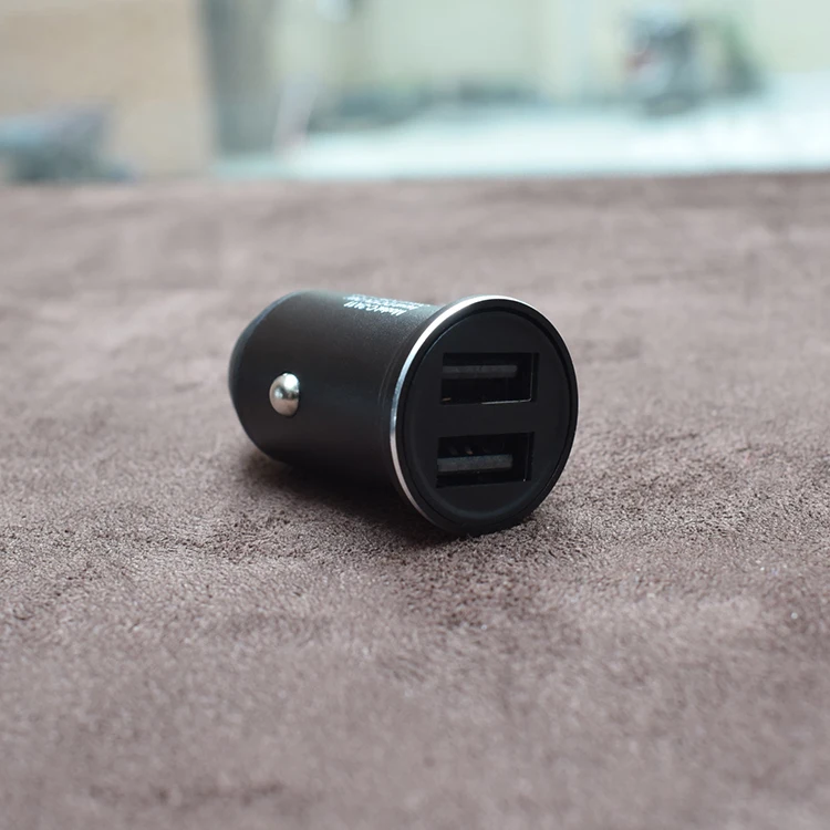 Мини Автомобильное зарядное устройство Dual 2 с usb-портом, светодиодная розетка прикуривателя Разветвитель выход адаптера питания автомобильная зарядка для iPhone Xiaomi