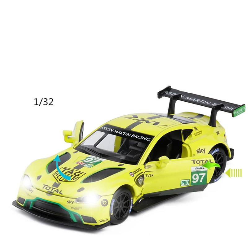 Модель спортивного автомобиля GTE Le Mans 1/32 модель из сплава игрушки для детей