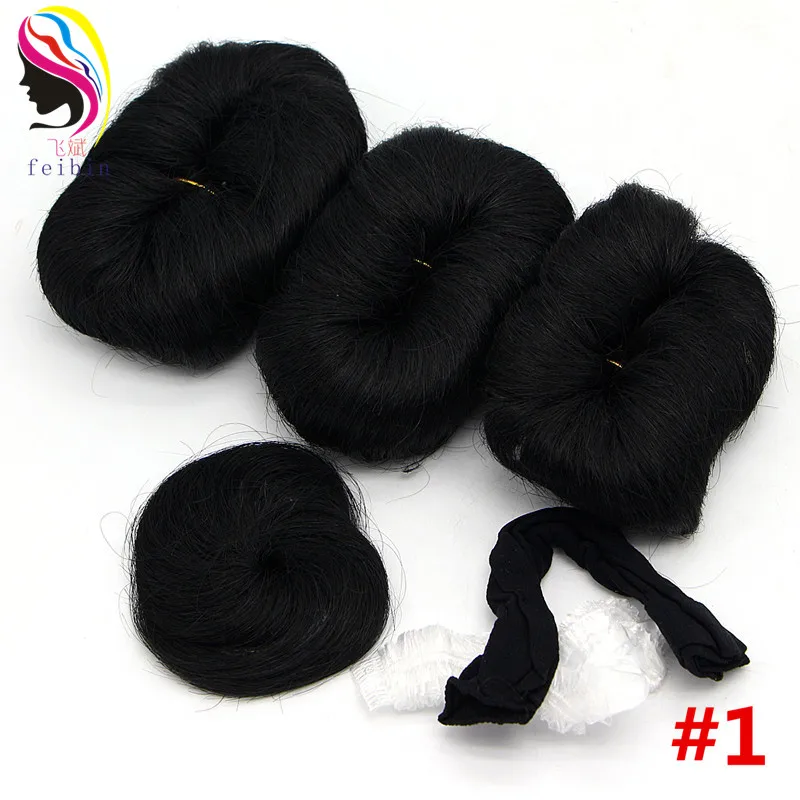 Feibin 27 шт короткий парик для черных женщин синтетические Полный головной волосы природы парики 4-6 дюймов - Цвет: #1