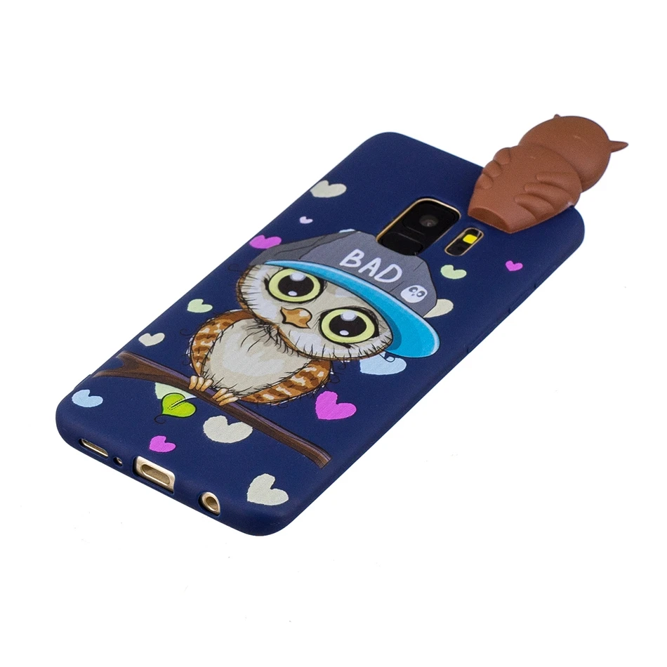 Новый 3D экран для J3 J5 J7 A3 A5 A7 2017 2018 S6 s7 S8 Note8 edge plus чехол Сова мягкий телефона samsung galaxy