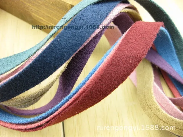 10mm Solid Color Micro Flannelette Suede fabric cloth DIY Hair bowknot accessories material Satin Ribbon 5pcsLot_6