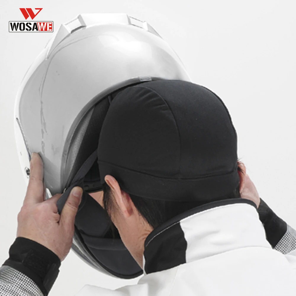 WOSAWE мотоциклетный шлем Внутренняя крышка велосипедная гоночная шапка быстросохнущая дышащая Coolmax плюс размер жокейская шапочка под шлем Внутренняя крышка