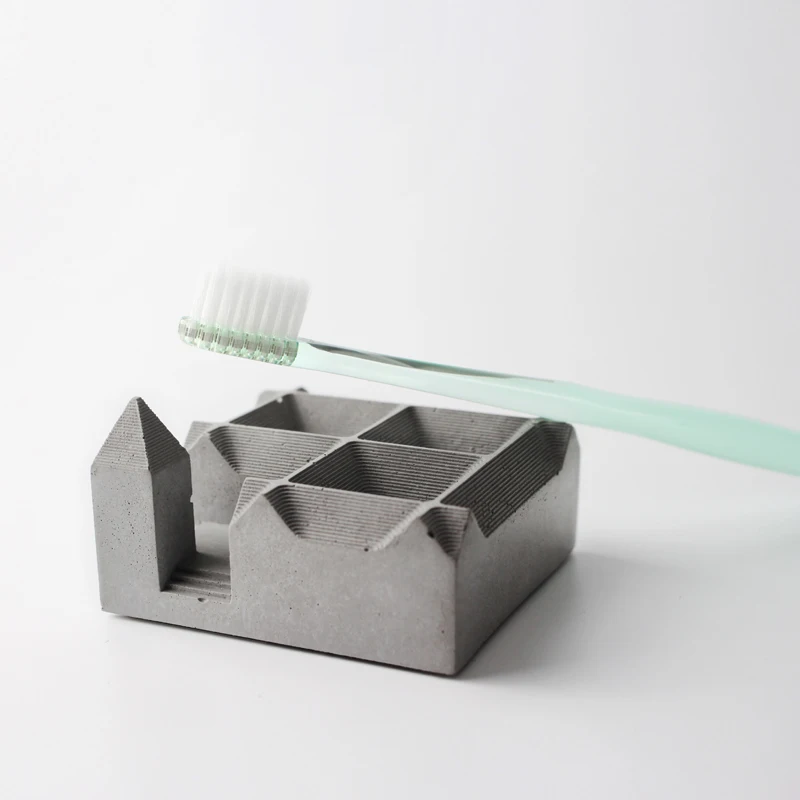 Бетон цемент силикагель формы держатель зубной щетки формы penholder формы для пластилина, силиконовые формы