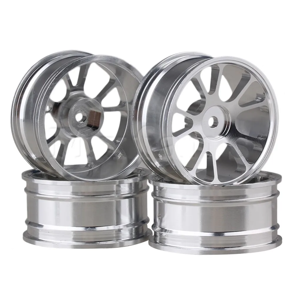 BQLZR RC Felgen Weiß 1:10 - 5-Speichen Felgen Für On-Road & Drift Cars