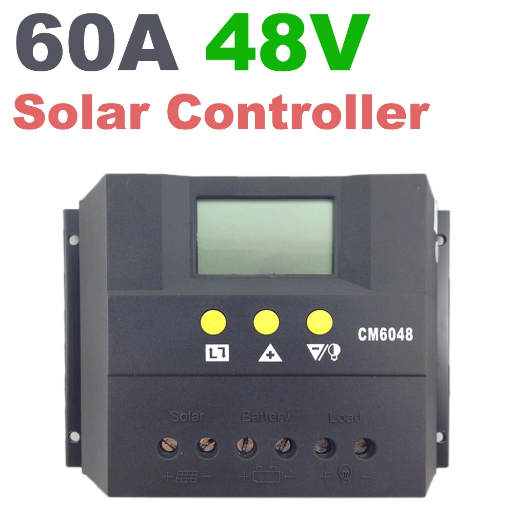 60A 48V cm6048z Солнечный контроллер PV Панель Контроллер заряда батареи Солнечная система домашнего использования в помещении