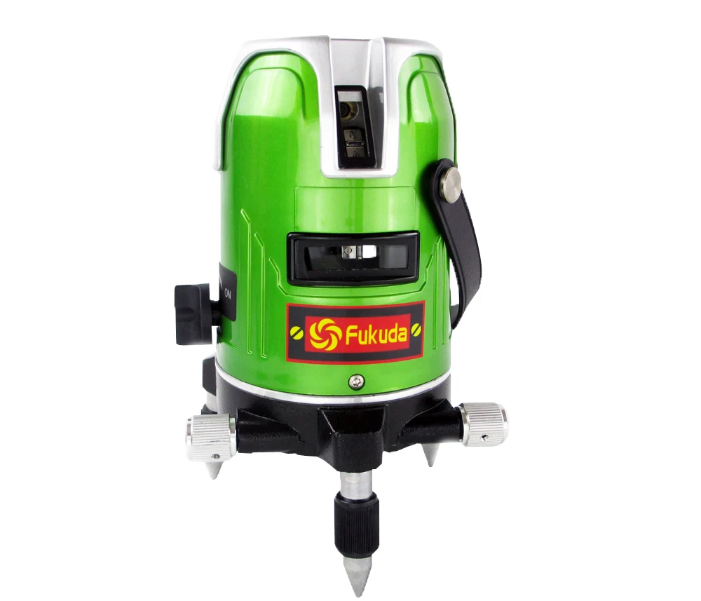 

Green Laser Level 5 Line 1 Point 360 Rotary Lazer Line Ek-468GJ lithium-ion battery Cross line Level+adjustable tripod