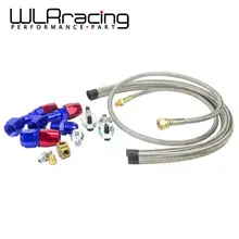 WLRING SHOP-T3 T4 T3/T4 T70 T66 TO4E Turbo Ölzufuhr linie Ölrückführung Linie Ölablass Linie Kit blau und rot WLR-TOL21