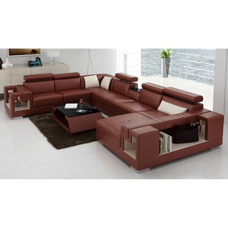 

U shape big size living room sofa