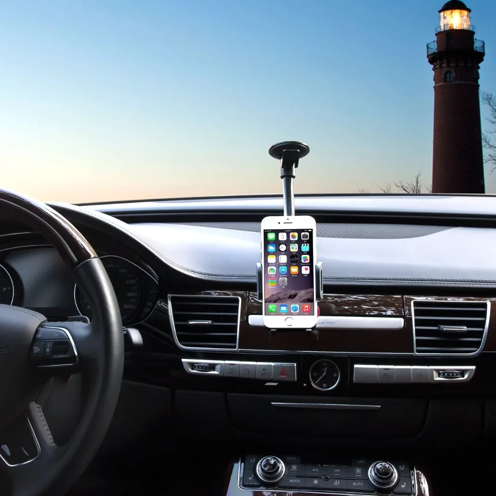  Car Phone Holder Mount For iPhone Universal Windshield Dashboard Stents For Huawei Long Arm Cradle Bracket For Samsung Galaxy  (9)