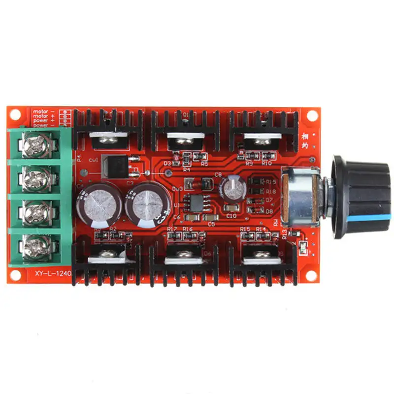 

Motor Speed Controller Maximum 40A Output Current 12/24/36/50V Working Voltage Frequency 200Khz Regulation Range 5-100%