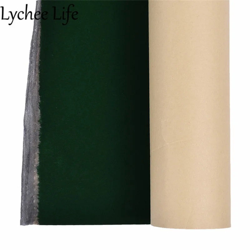 Lychee Life, самоклеющаяся бархатная ткань, 50x150 см, одноцветная флокированная ткань, сделай сам, ручная работа, шитье, не царапается, декоративная поставка - Цвет: 4