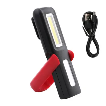 

Multi-functional USB Rechargeable Flashlight XPE+COB LED Magnet Flash Light Work Lamp Torch Built In Battery With Power Display