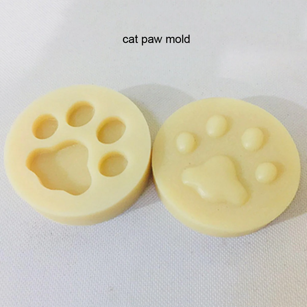 DIY leather craft dog cat paw key ring handing decoration shape modeling plastic mold with die cutting plastic mould set