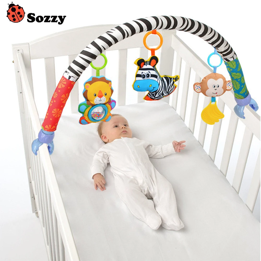 1 шт. Sozzy Baby подвесная розовая игрушка в виде кролика красного сердца слона