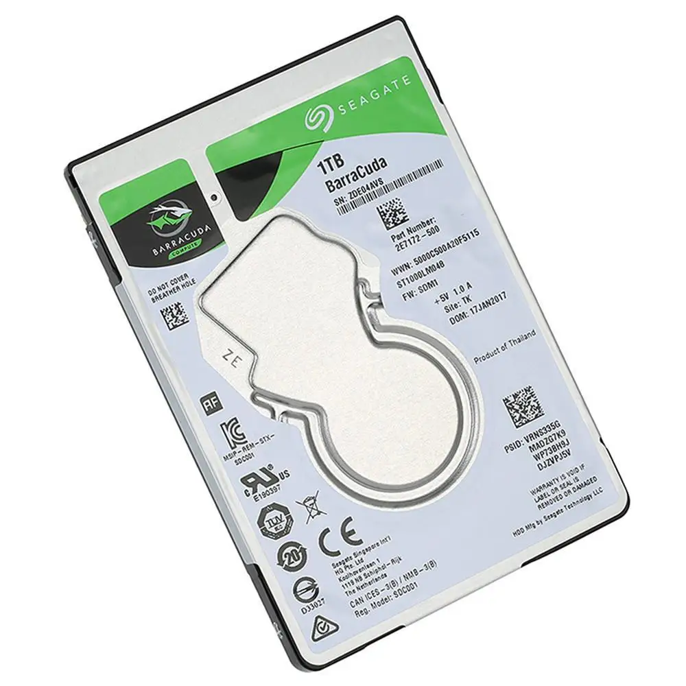 Seagate 1TB внутренний hdd Тетрадь жесткий диск 7 мм 5400 об/мин SATA 6 ГБ/сек. 128MB Кэш 2," жесткий диск для ноутбука ST1000LM048