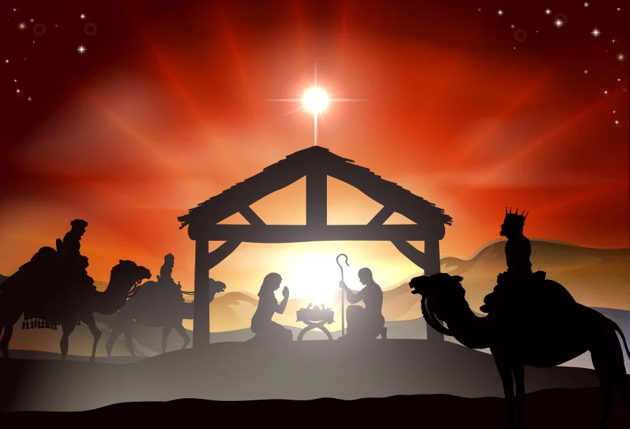 Laeacco Christian Jesus Birth Scene Photography Backgrounds Customized ...