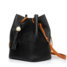 Leder handtasche freizeit frauen tasche Leder eimer taschen frauen sondern schulterbeutel