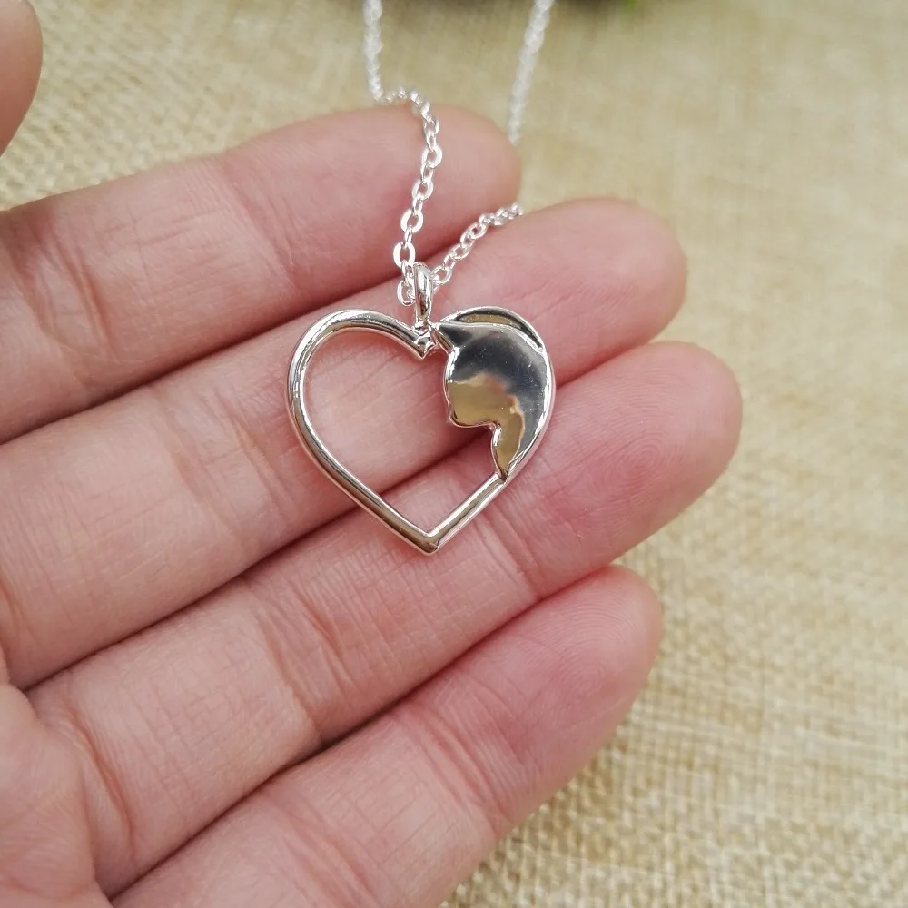 1pcs-drop-ship-Fashion-Jewelry-Heart-necklace-silver-plated-cat-Lovers-cat-Necklaces-lovers-christmas-gift (3)