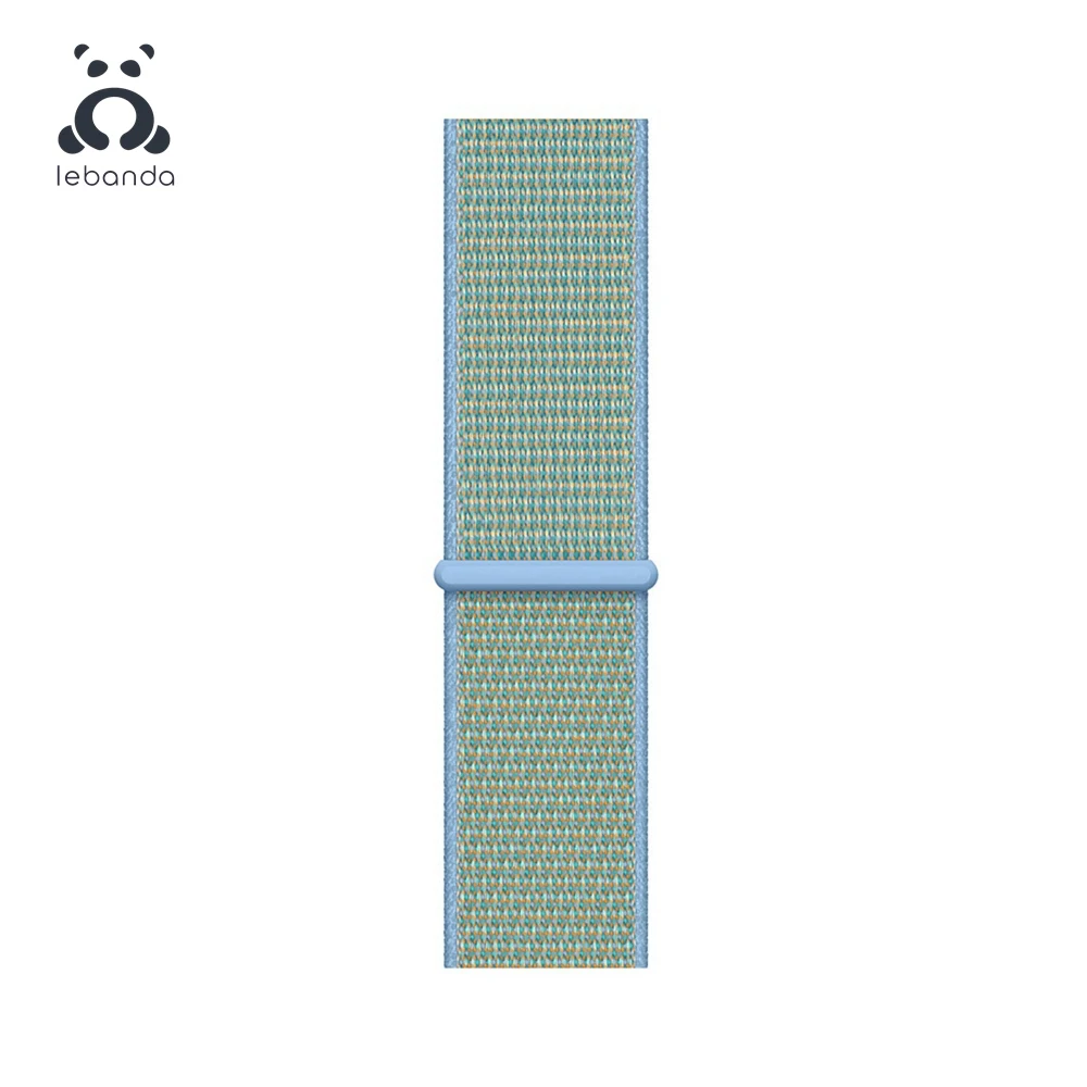 Lebanda Sport loop для apple watch 5, 4, 3, 2, 1, ремешок для iwatch 38, 40, 42, 44 мм, тканый нейлоновый ремешок, Аляска, синий - Цвет ремешка: Cornflower