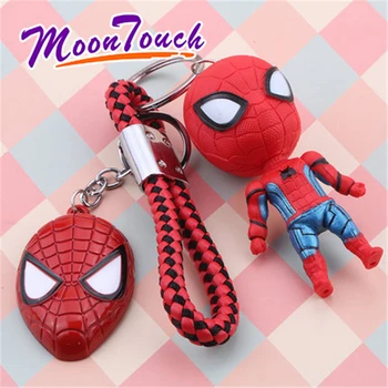 

Avengers 4 Spider-Man Keychain US Captain Raytheon Pendant Personality Iron Man Keychain Keyring Key Gift Toys Home Decoration