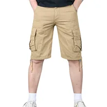 Новая мода лето для мужчин стиль повседневное полиэстер хлопок прямой мульти-комбинезоны с карманами брюки для девочек z0407