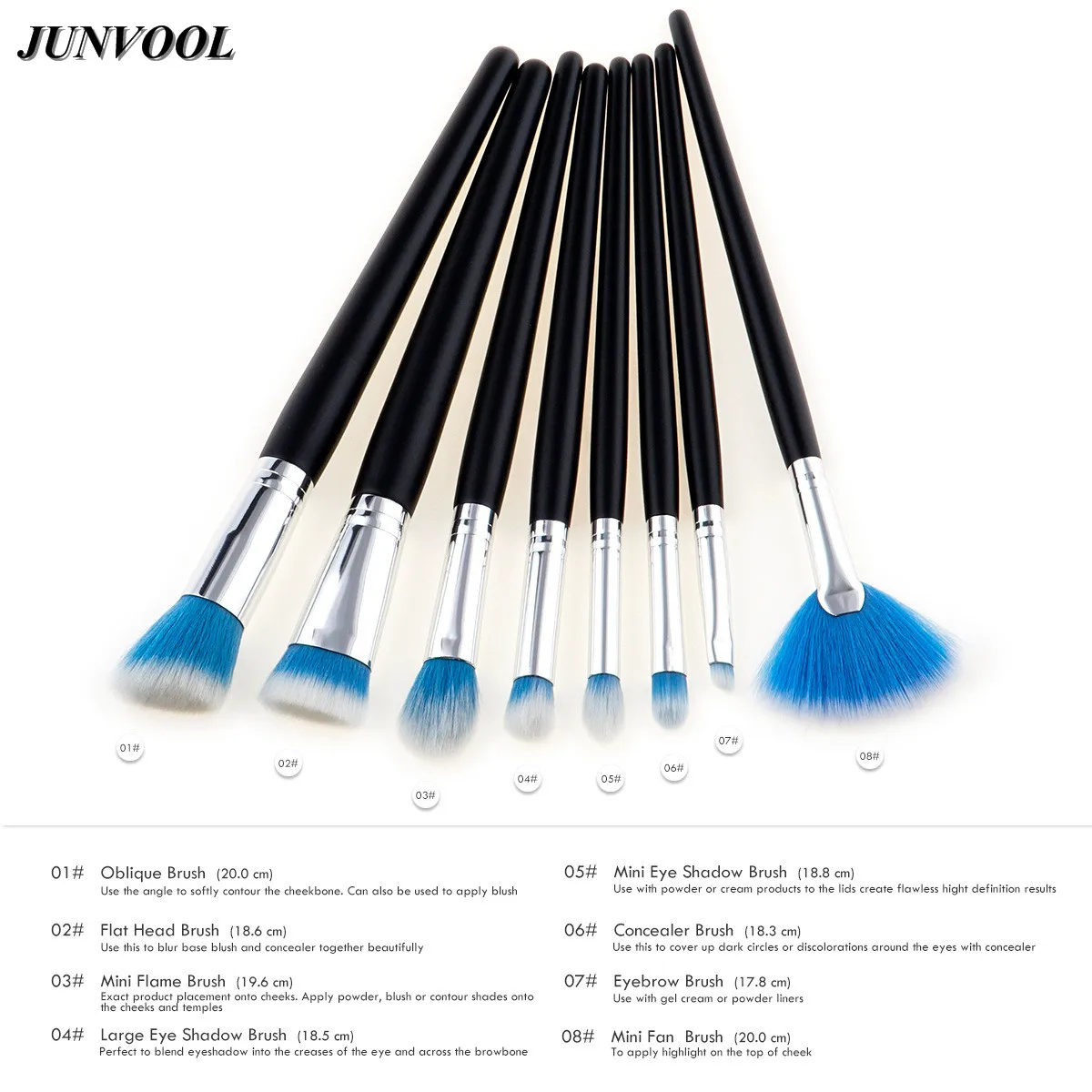 Beauty Cosmetic Fan Brush 8 шт. пудра тональный крем для лица консилер румяна макияжа набор
