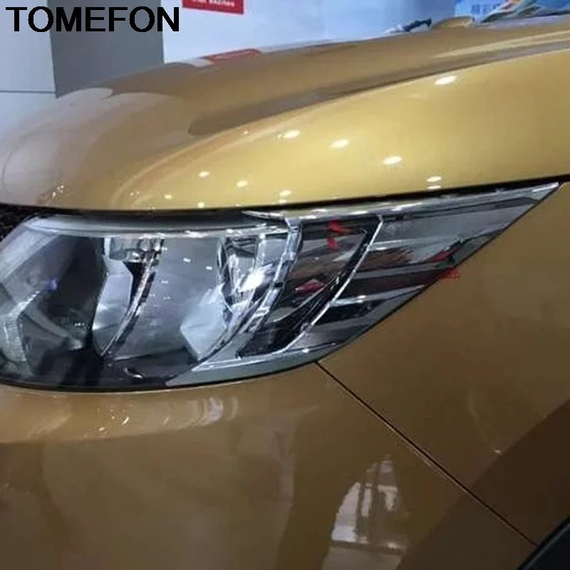 TOMEFON для Nissan Qashqai J11 передний головной светильник, головной светильник, крышка для век, отделка, внешние аксессуары ABS