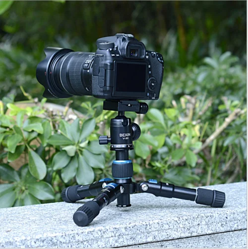 

Портативный легкий алюминиевый штатив для камеры 2 в 1, компактный гибкий складной настольный мини-штатив с шаровой головкой для DSLR-камеры